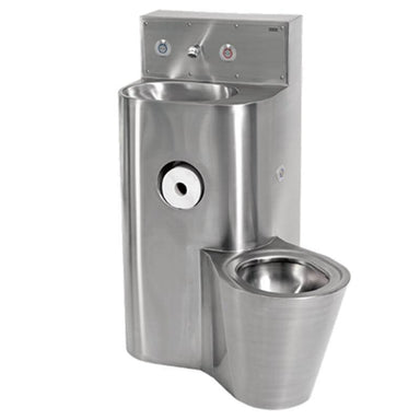AC04-040 Right Hand 500mm Prison Combination Unit With Side WC