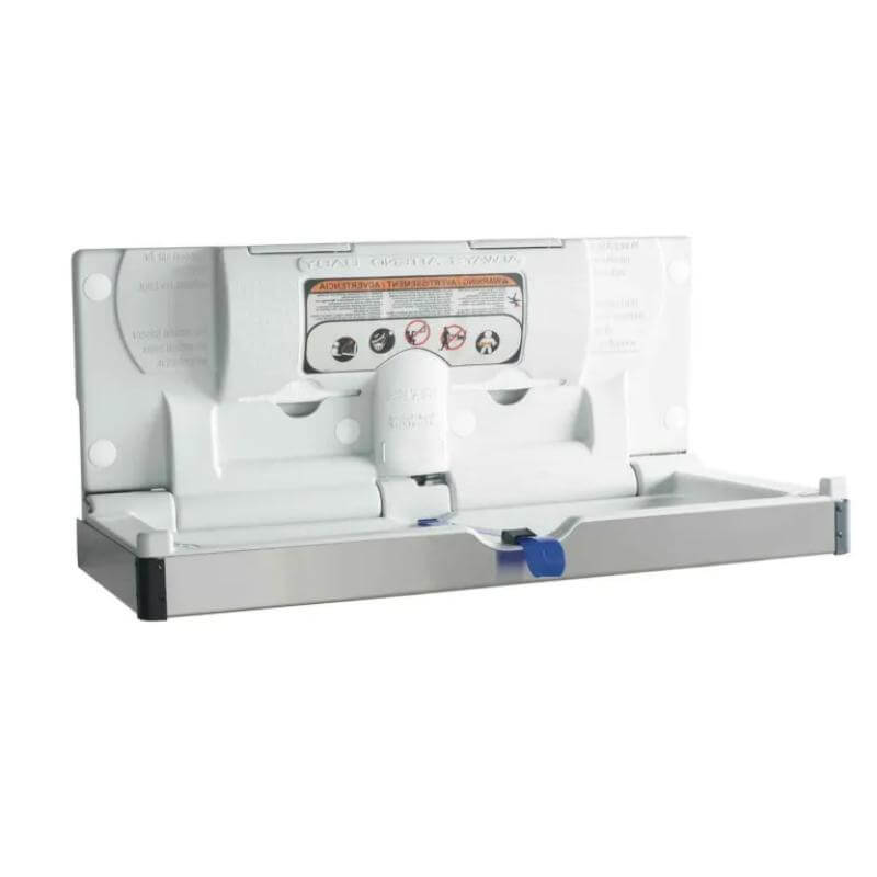 BC100EH-SS open Changing Table With Stainless Steel Cover