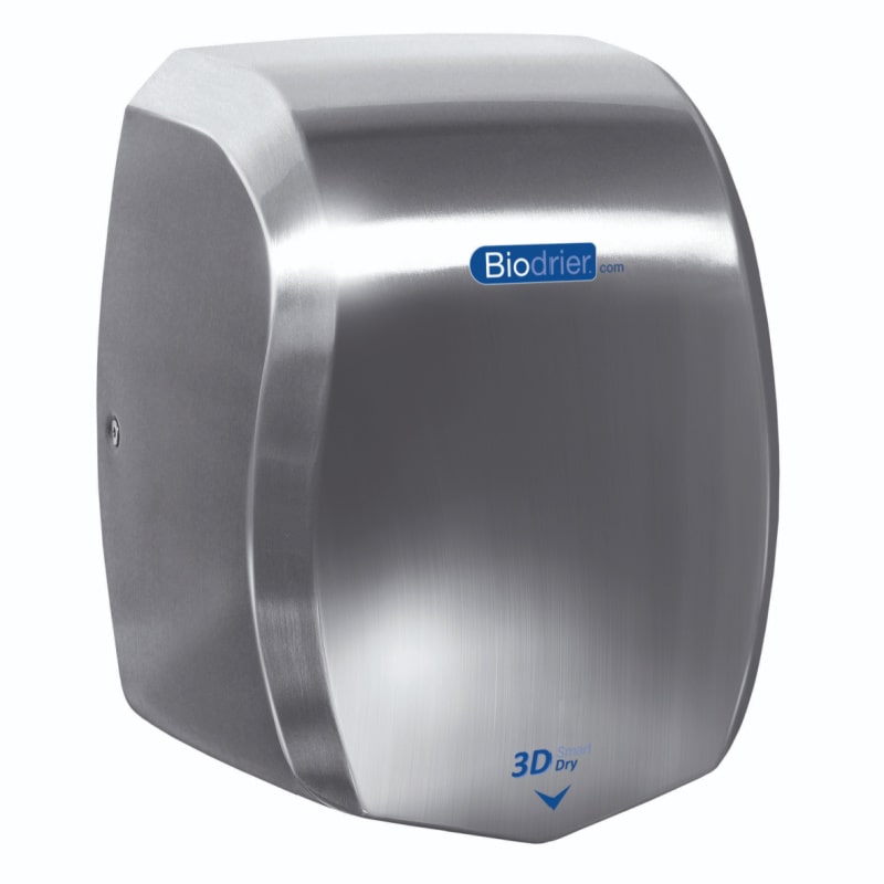 Biodrier 3D Smart Dry Stainless Steel Front Angled View HD-BSD60K