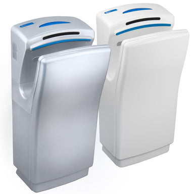 Biodrier business 2 hand dryer in both colors white and silver