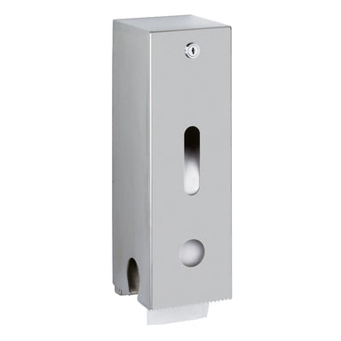 HDTX674 Heavy Duty Wall Mounted Enclosed Toilet Roll Holder by KWC DVS