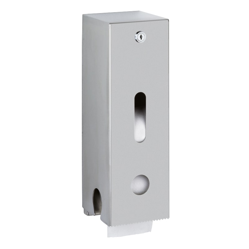 HDTX674 Heavy Duty Wall Mounted Enclosed Toilet Roll Holder by KWC DVS