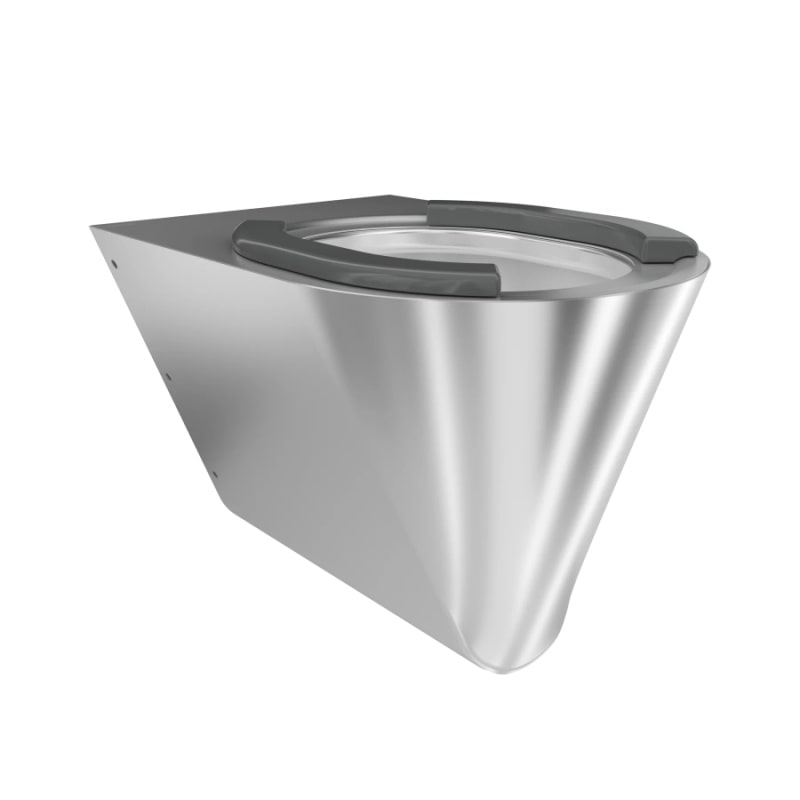  Campus Stainless Steel WC Pan By KWC DVS Synthetic Pad Seat CMPX592S