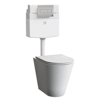 Pneumatic Flush in Ceramic Coating Dolphin Floor Mounted WC Set