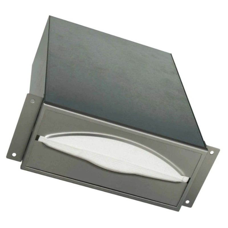 Dolphin Behind Mirror Paper Towel Dispenser 9.3116 in stainless steel for commercial use.