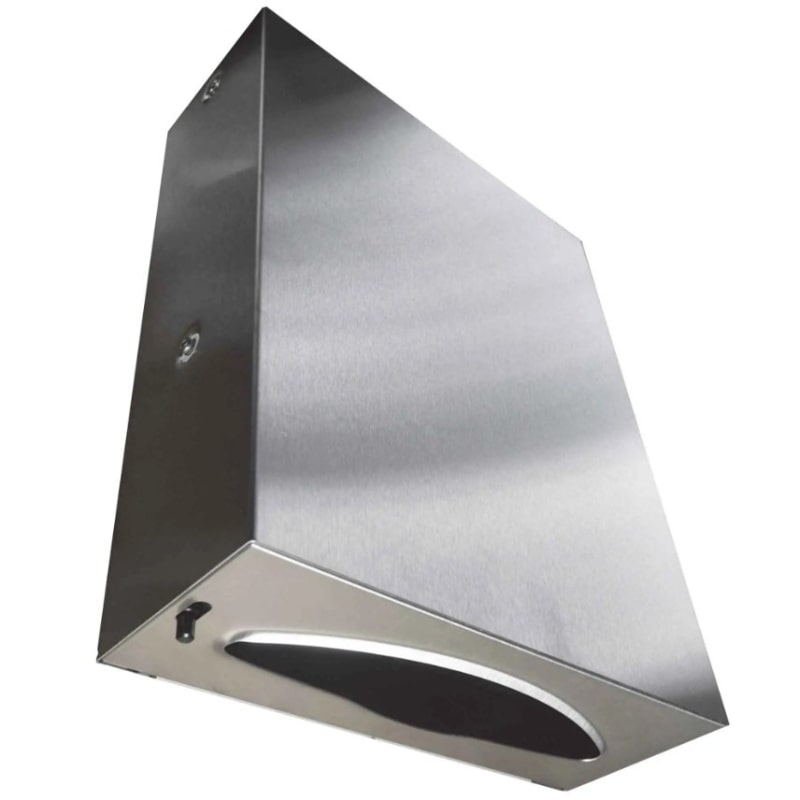 Dolphin Behind Mirror Paper Towel Dispenser 9.3106, modern and hidden from commercial bathroom.