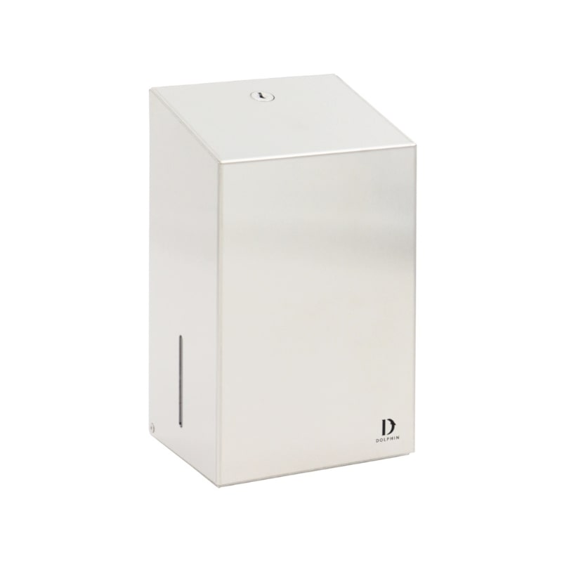 Dolphin bulk pack toilet tissue dispenser with a sleek and durable design for commercial and office restrooms.