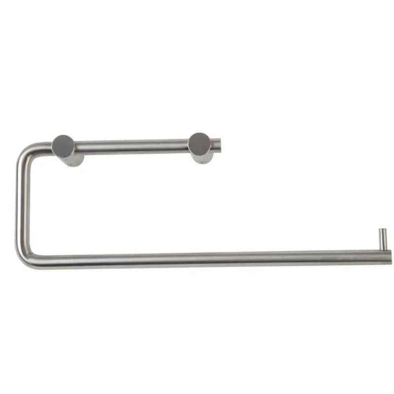Dolphin double stainless steel toilet roll holder with sleek and durable design.