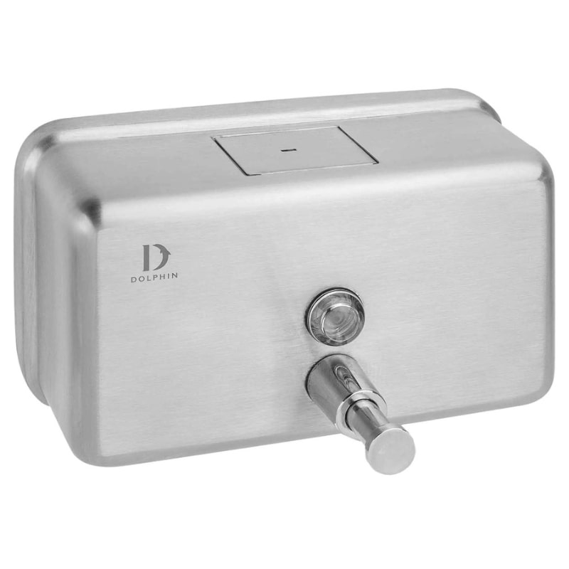 Stylish Dolphin Horizontal Liquid Soap Dispenser with sleek design, perfect for modern bathrooms and kitchens.