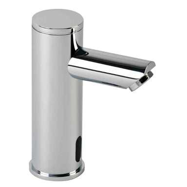 Dolphin infrared sensor tap with no temperature adjustment, sleek and modern touchless design for hygienic use.