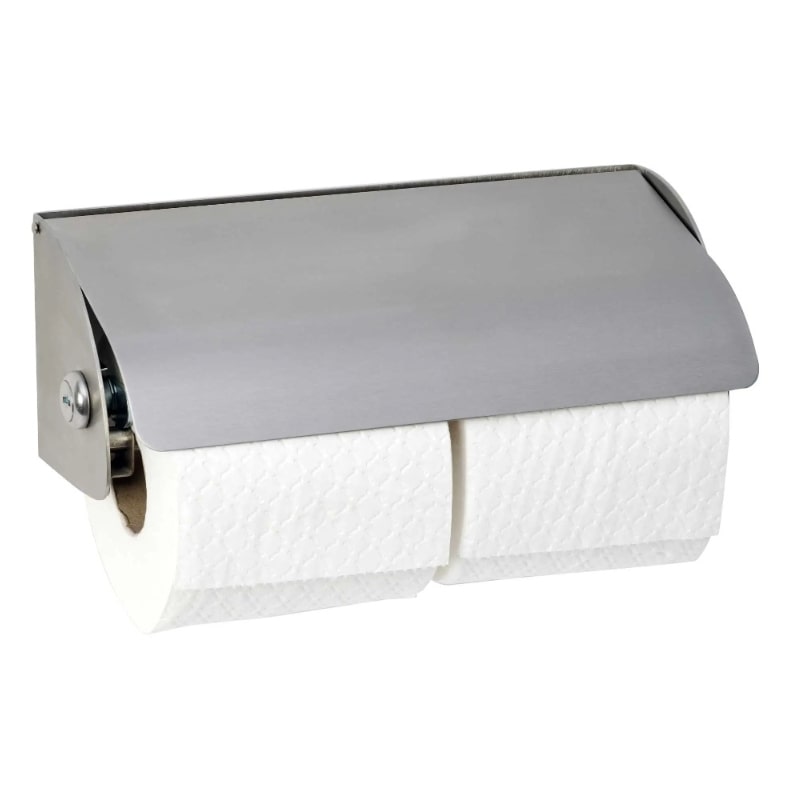 Image of Dolphin lockable toilet paper dispenser, ideal for public restrooms with a secure design.