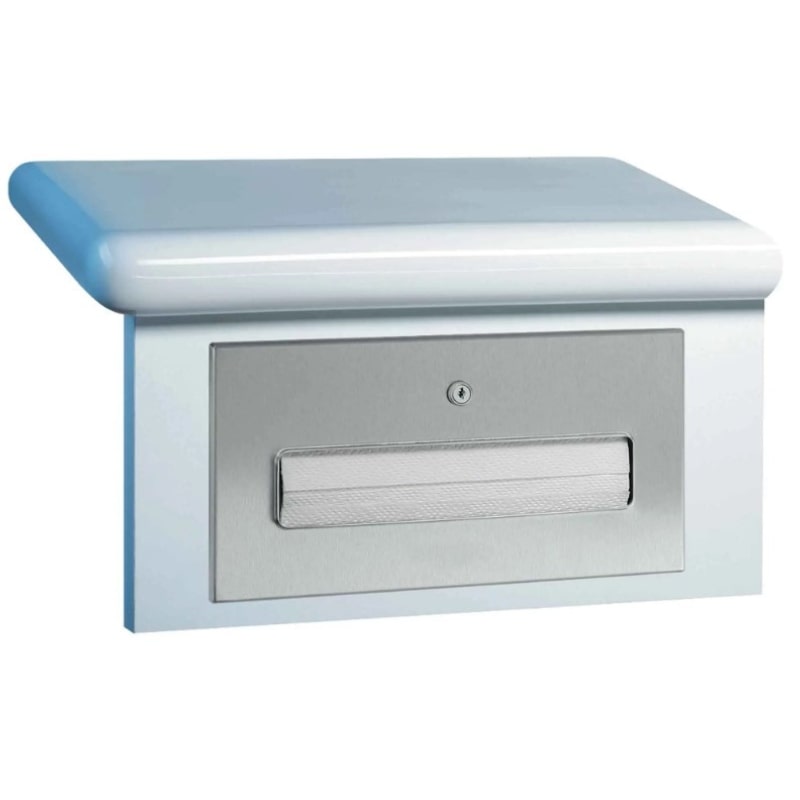 Dolphin Prestige Under Counter Paper Towel Dispenser made in premium stainless steel design for aesthetic washroom.