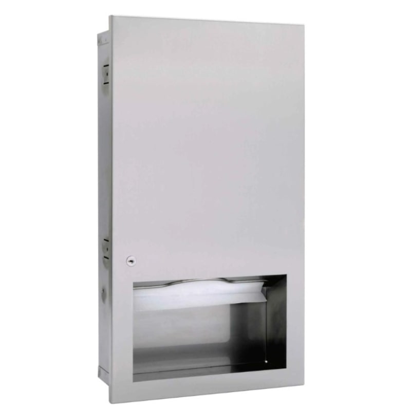 Dolphin Recessed Paper Towel Dispenser BC28-3SCA in Stainless Steel