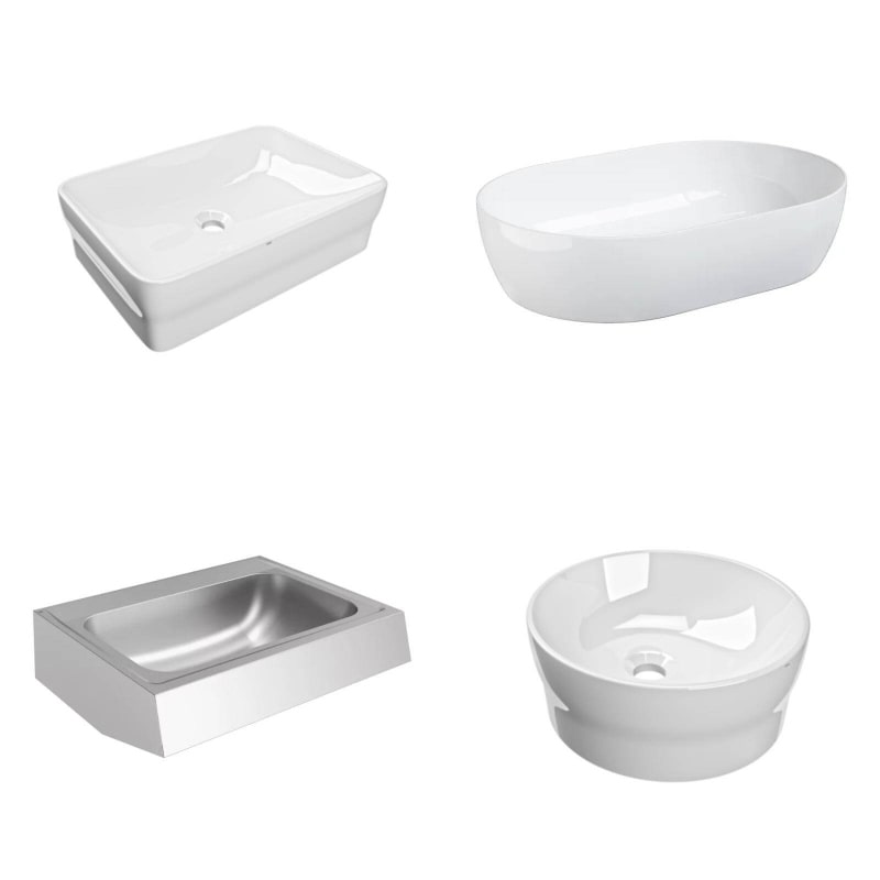 Commercial Hand Wash Basins For Sale — Flush Fittings