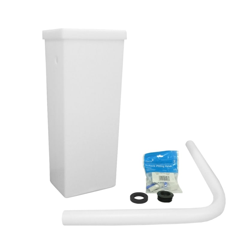 WC02-013 1 And A Half Flush Pipe Concealed Plastic Cistern Kit - Vertical