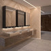 AQUEDUTO Wall Mounted Wash Basin in Public Washroom