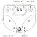 DVS VR01-030 High Security Basin Dimensions Back View