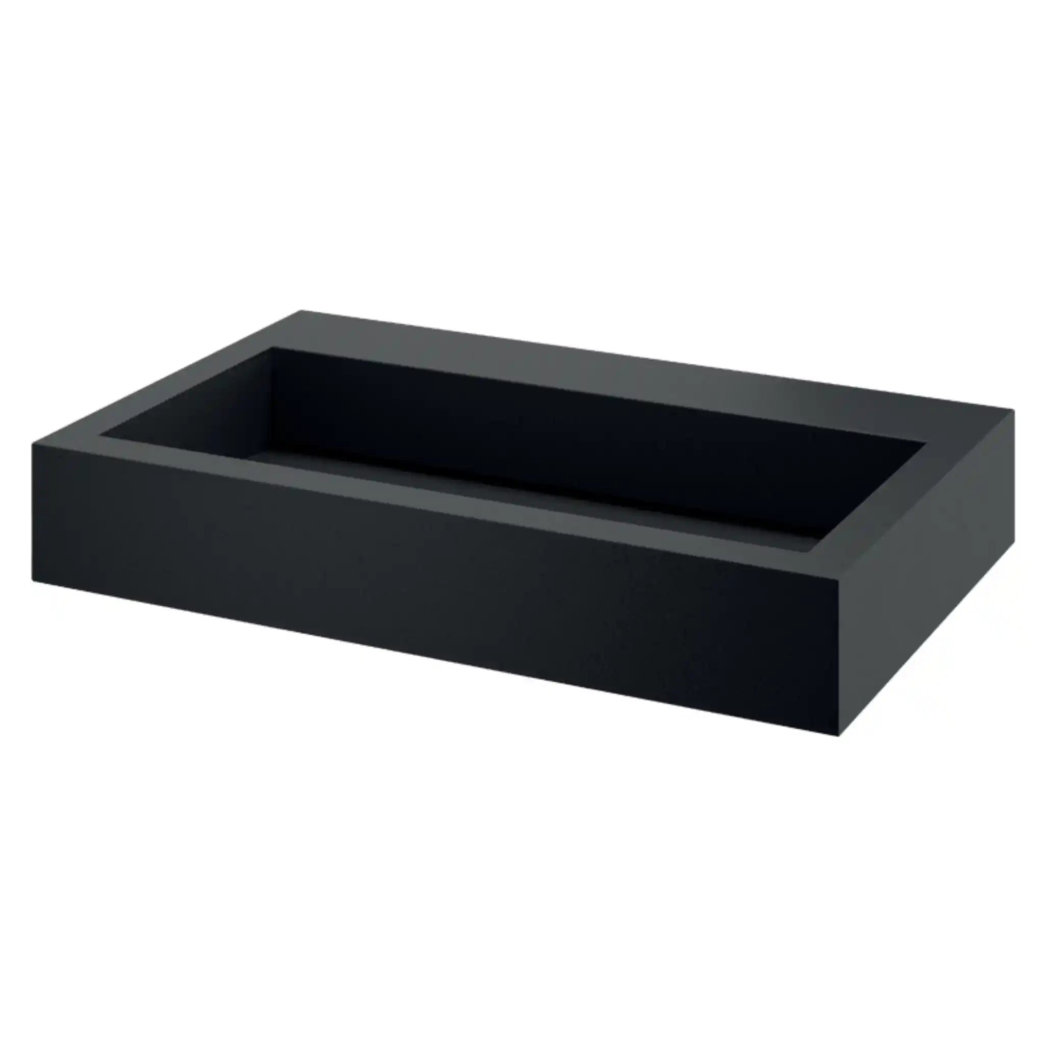 An image of Delabie AQUEDUTO Washbasin Matte Black No Tap Hole