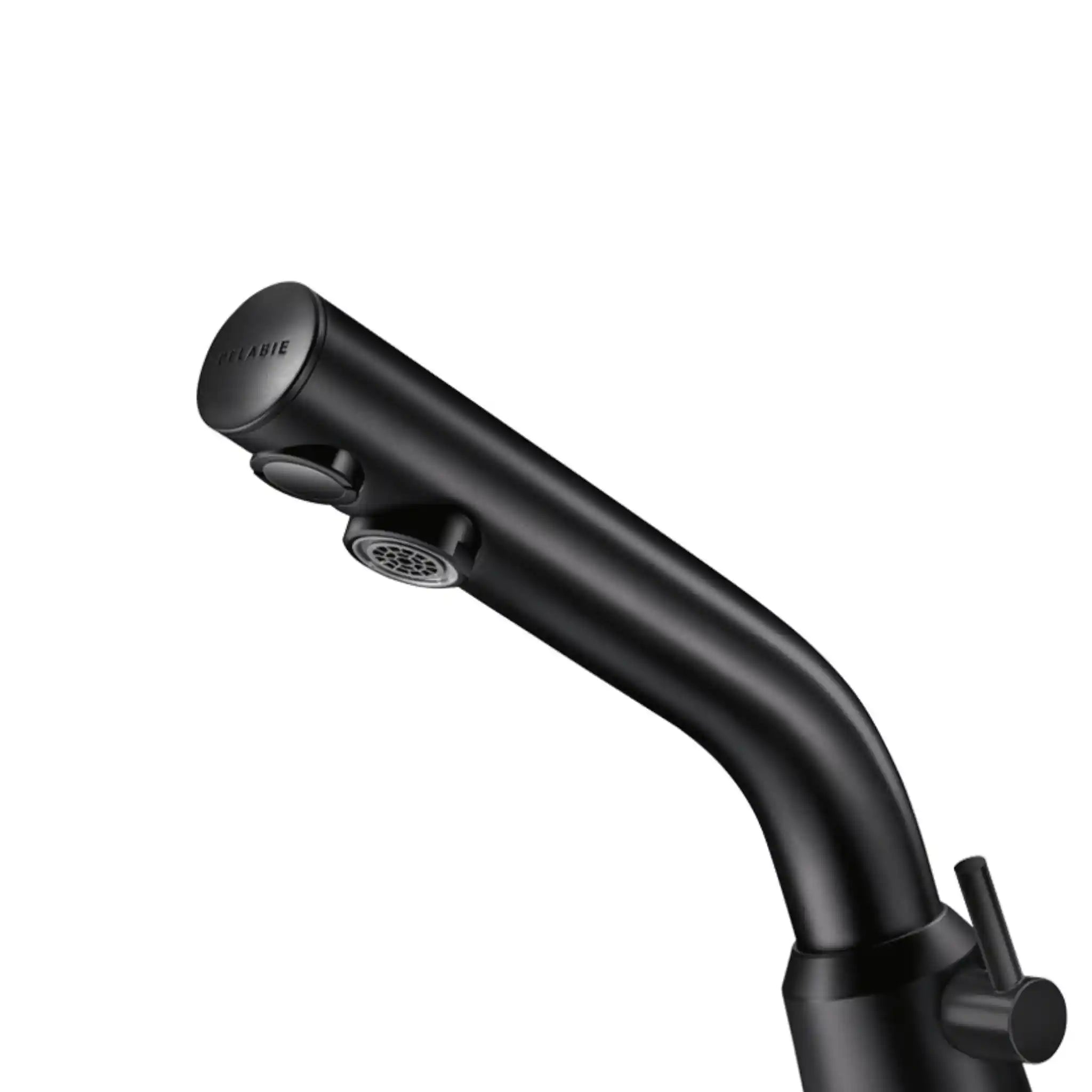 An image of Binoptic Mixer Sensor Tap Matte Black Chrome 110mm 