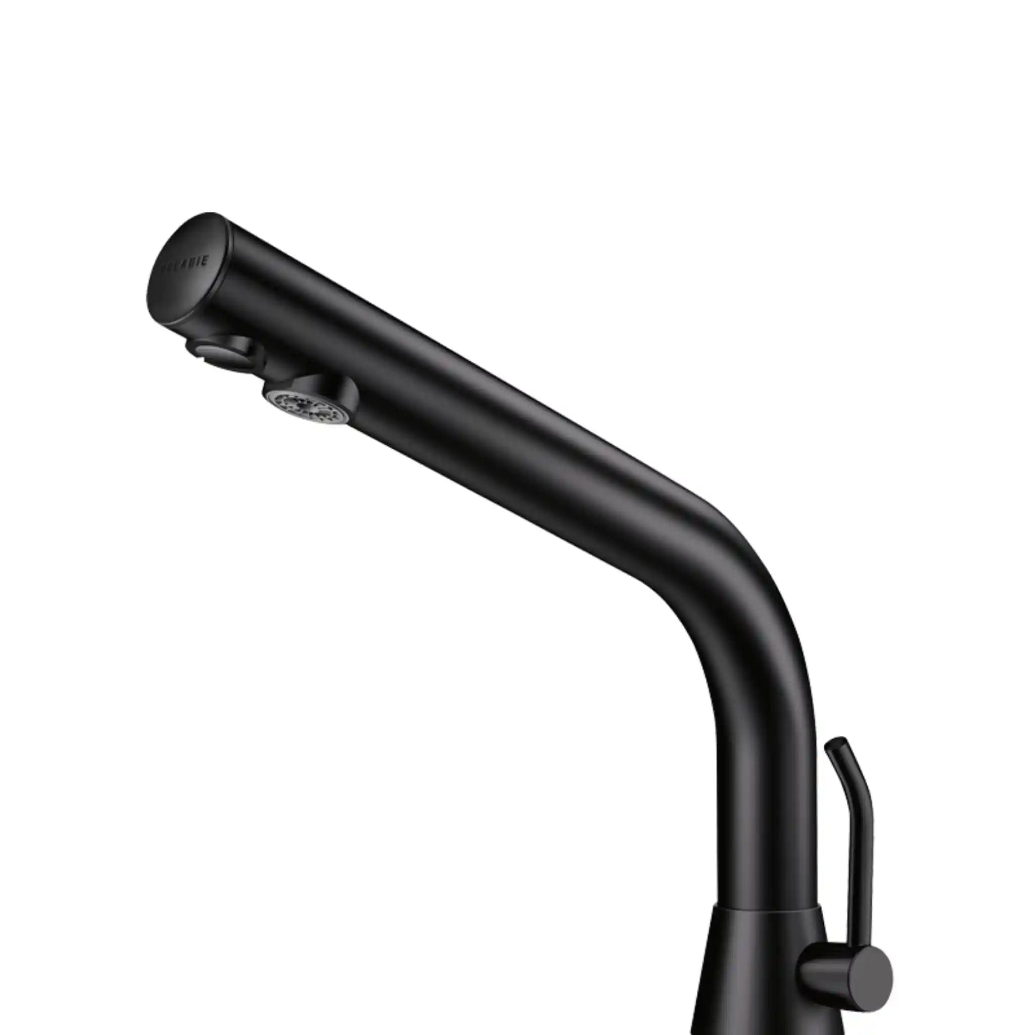 An image of Binoptic Mixer Sensor Tap Matte Black Chrome 170mm 
