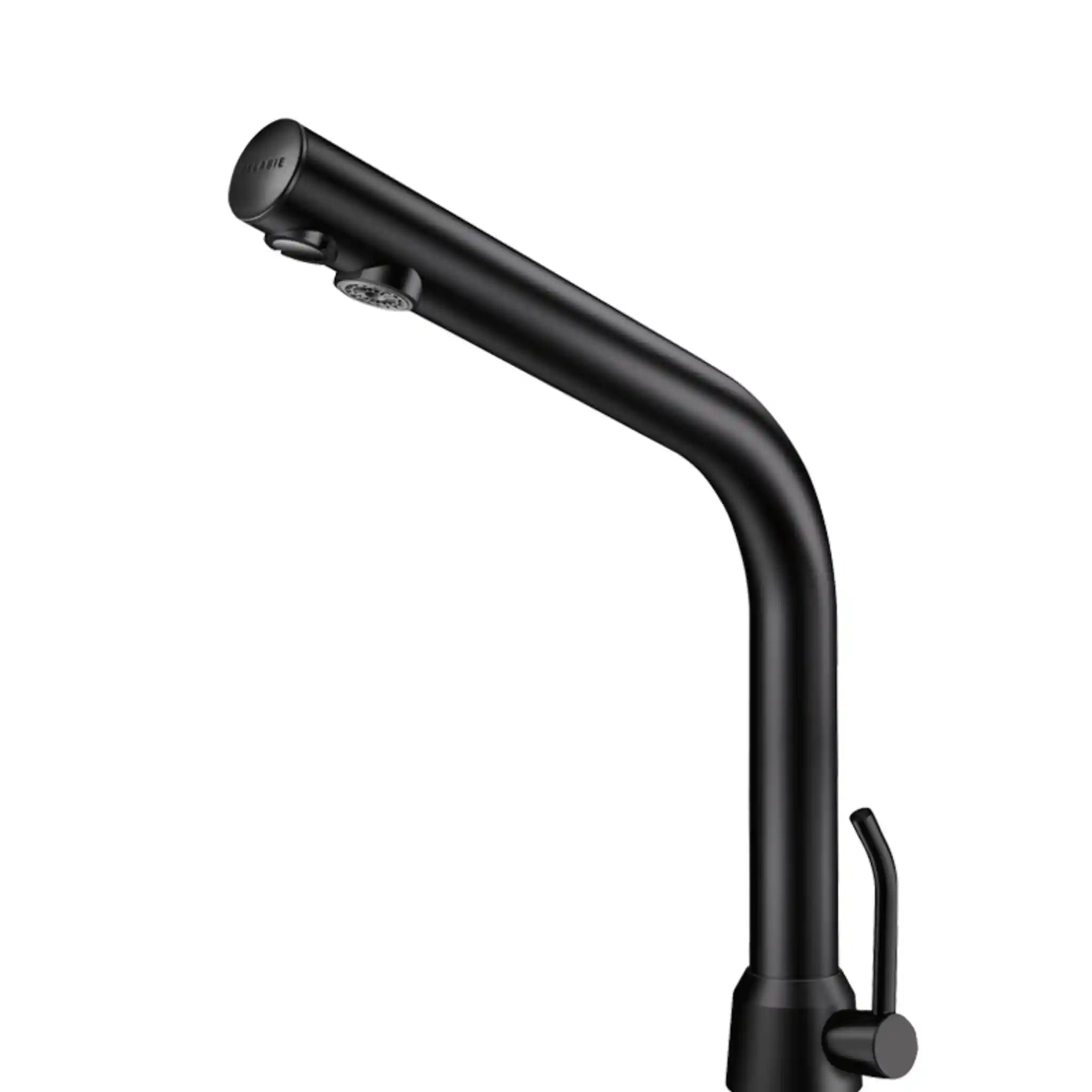 An image of Binoptic Mixer Sensor Tap Matte Black Chrome 250mm 