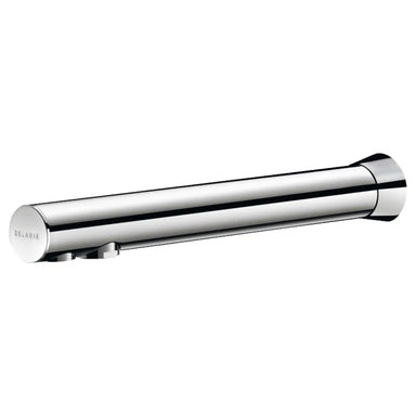 An image of Delabie Binoptic Wall  Mounted Tap in Chrome Plated 205mm