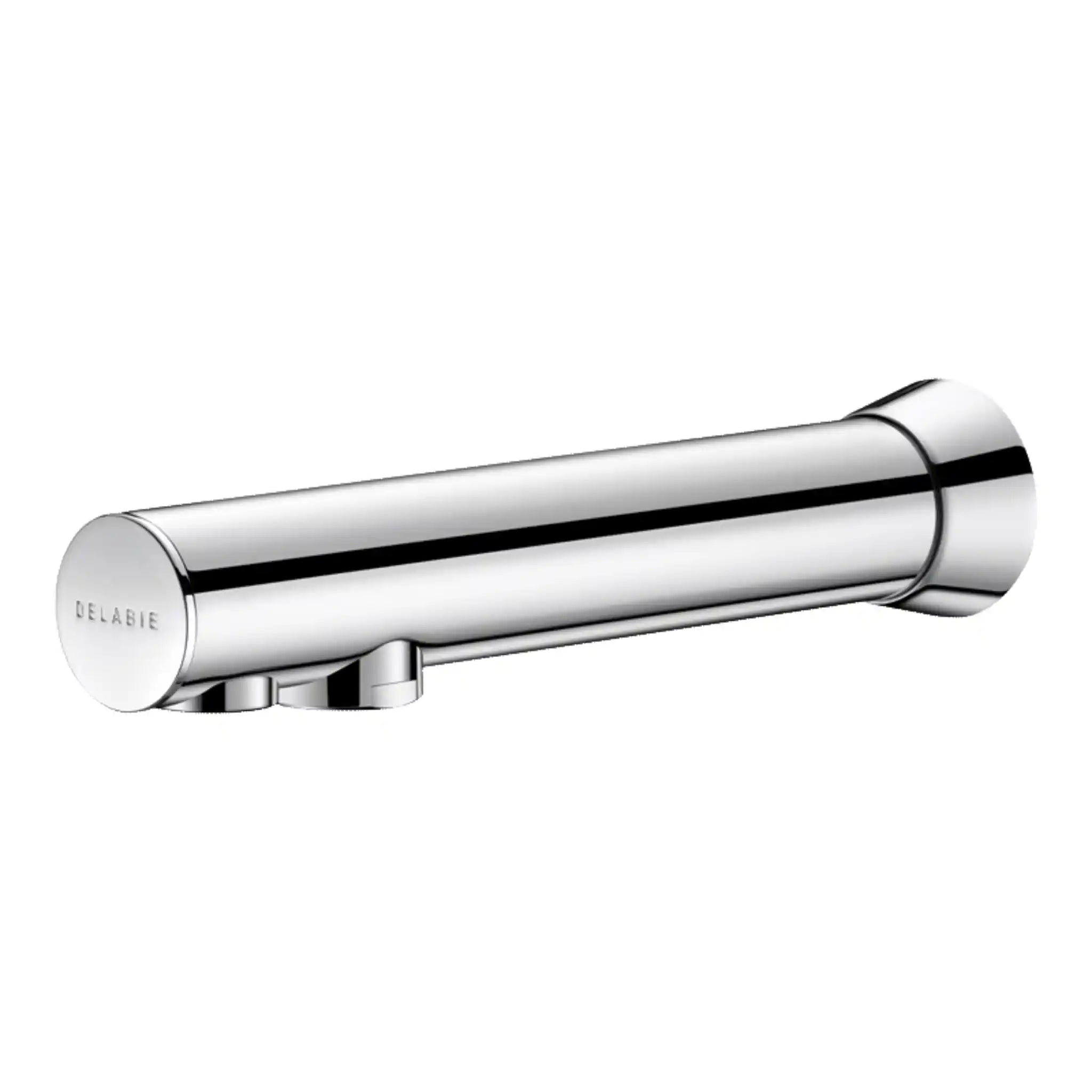 An image of Delabie Binoptic Wall Mounted Tap in Chrome Plated 135mm
