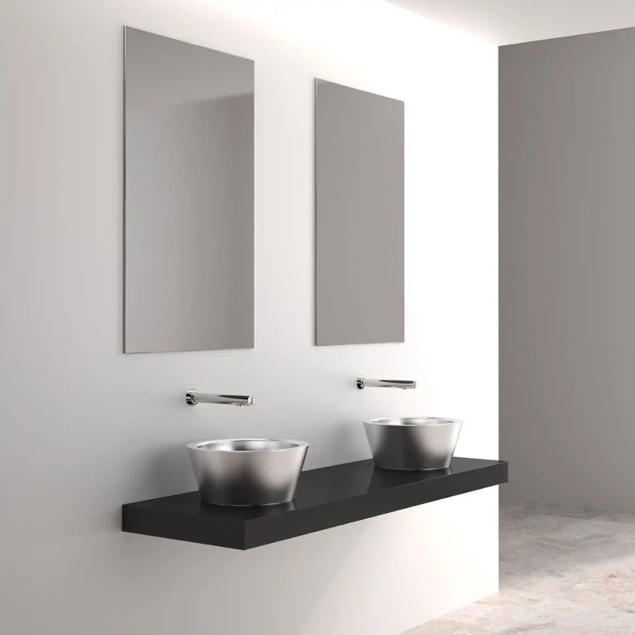 Delabie Binoptic Wall Mounted Tap in Washroom