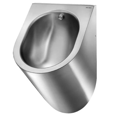 An image of Delabie Delta Urinal Polished Satin Finish Rear Water Inlet Recessed