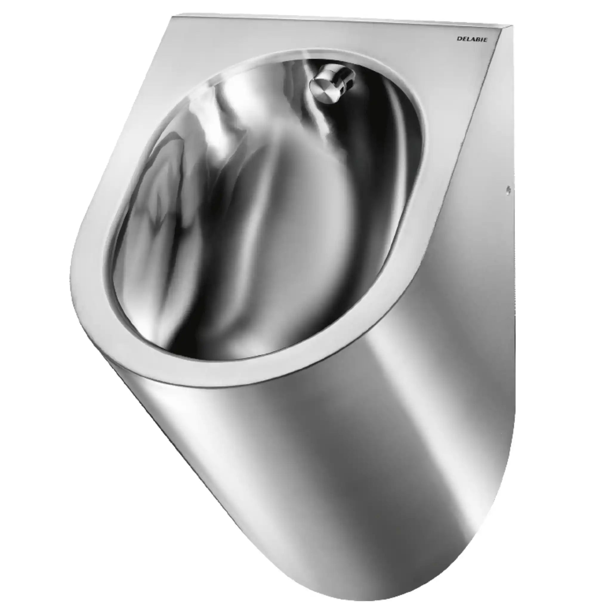 An image of Delabie Delta Urinal Dual Finish Rear Water Inlet Recessed
