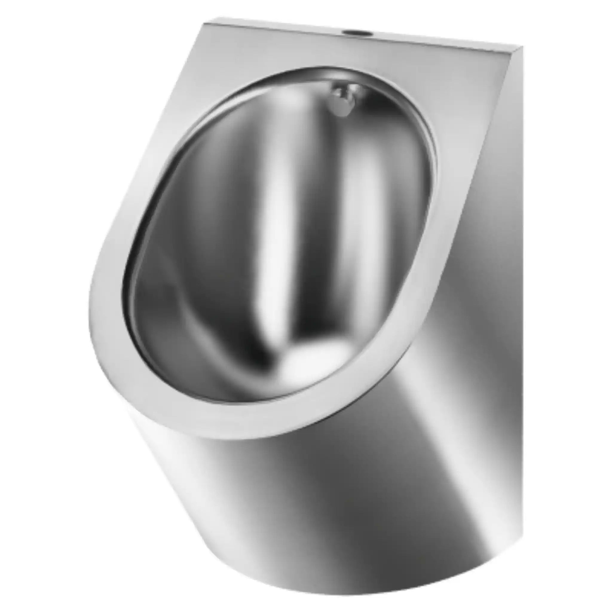 An image of Delabie Delta Urinal Polished Satin Finish Exposed Waste Outlet