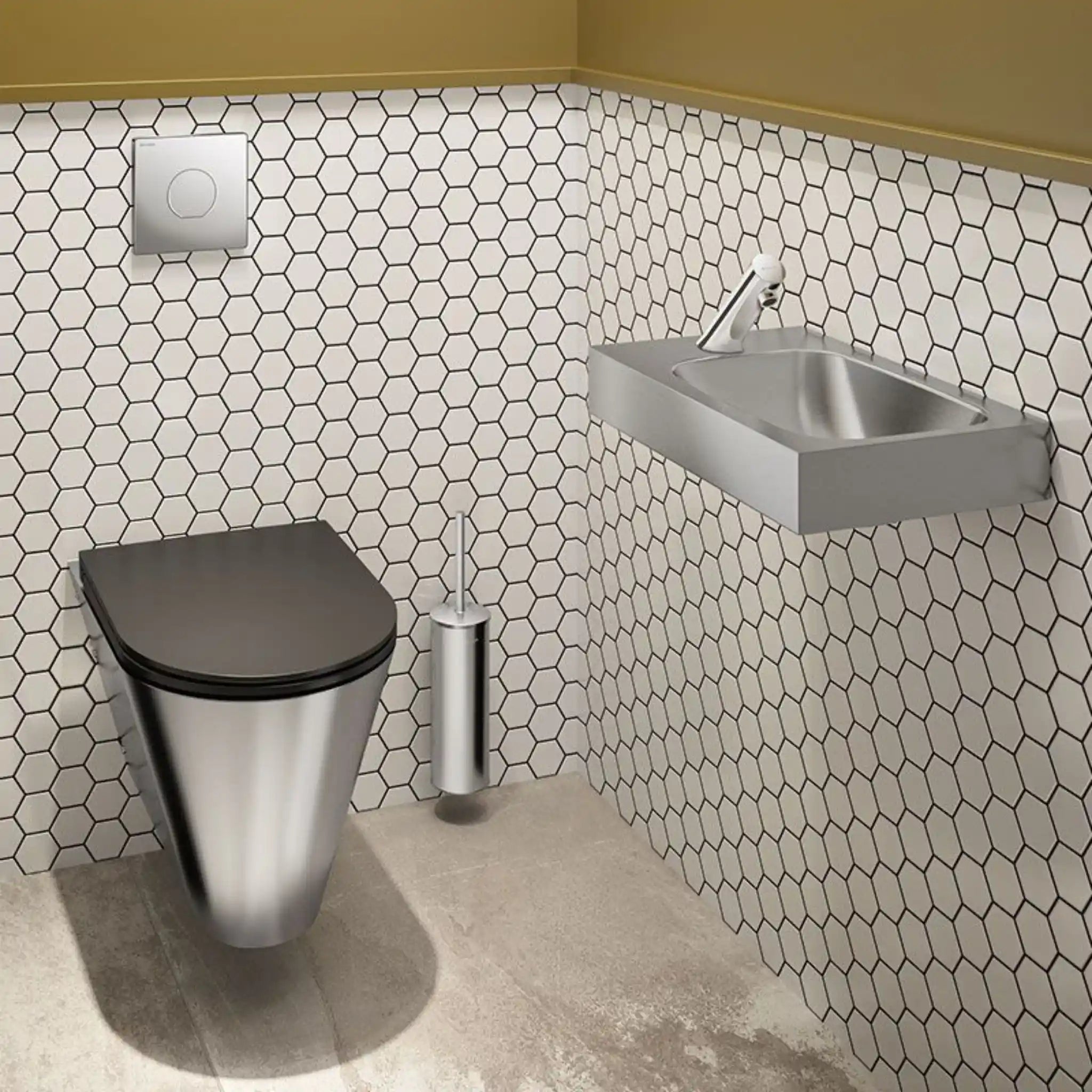 Delabie LAVANDO Washbasin mounted on the wall