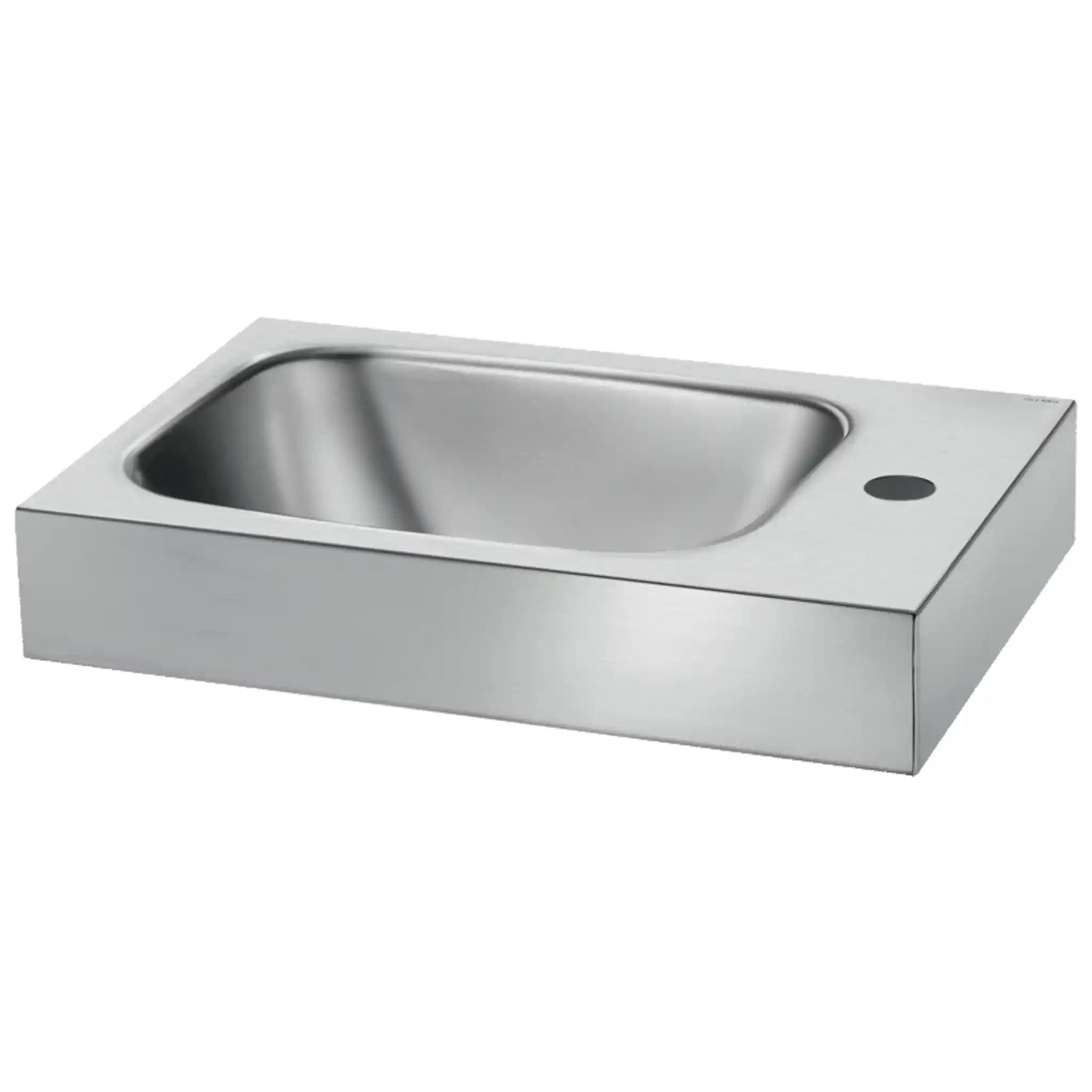 A image of the Delabie LAVANDO Washbasin with a tap hold on the right hand side