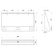 A Technical Drawings for Delabie LP Urinal Trough 1800mm Three Person