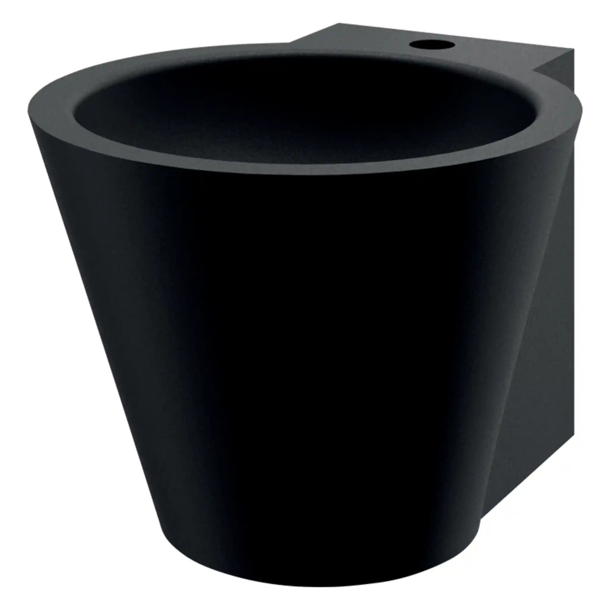 An image of Delabie MINI BAILA Washbasin Matte Black