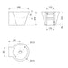Technical Drawing of Delabie MINI BAILA Washbasin