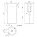 A Technical Drawings for Delabie REDO-T Washbasin