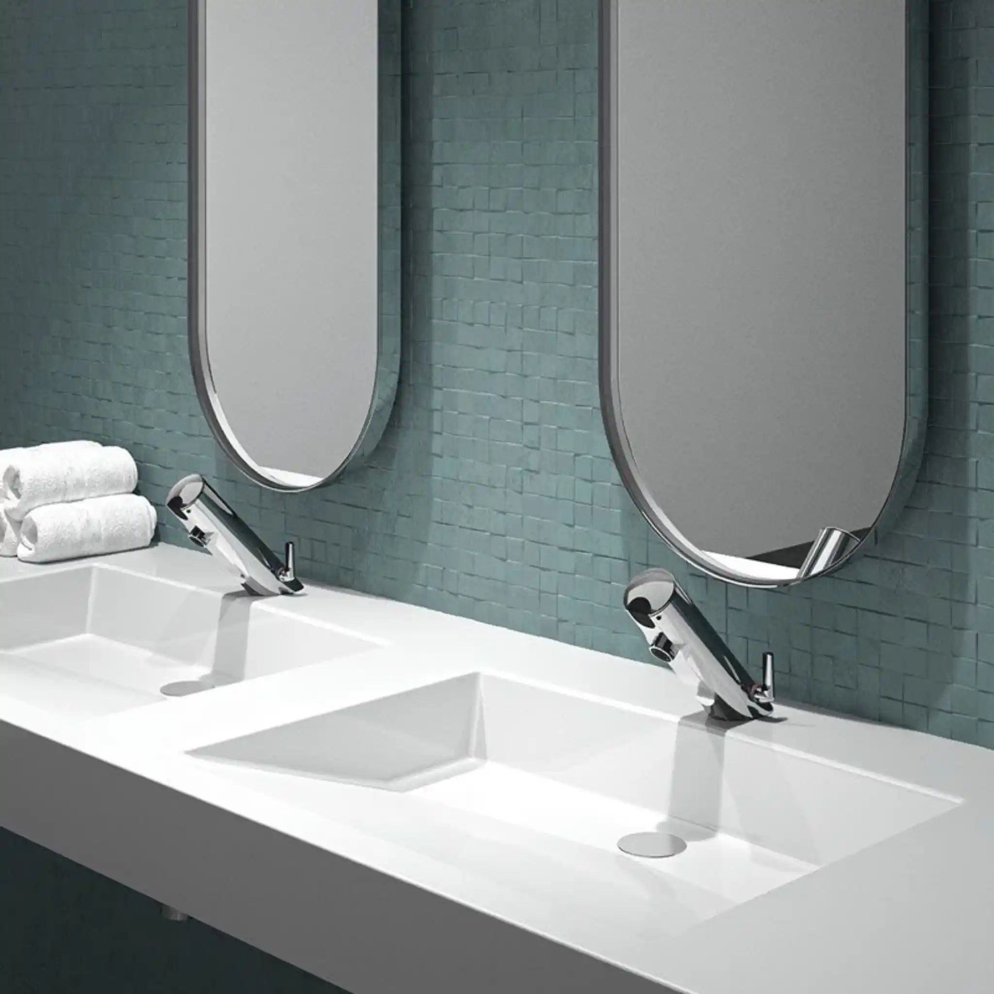 Tempomatic 4 Mix Tap installed on the washbasin