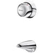 An image of Delabie Tempomix Cross Wall Vandal Proof Mixer, chrome-plated solid brass basin mixer with single metal control, cross wall alignment, polished chrome surface