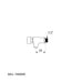 An image showing the technical drawings for the Delabie Tempostop Wall Mounted Tap Push Button Standard