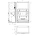 Dolphin Prestige Large Paper Towel Dispenser drawing