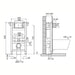 Dolphin Short Cistern And Frame - Pneumatic Drawing