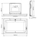 Dolphin Surface Mounted Horizontal Steel Clad Baby Change Unit drawing