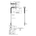 Dolphin Inform Strataplate Wall Tap 55° DS104-130 drawing
