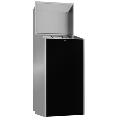 EXOS605EB Black Exos Semi-Recessed 30 Litre Waste Bin