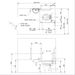 Technical drawing of the Fitzroy Of London Low Level Doc M Toilet Pack