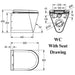 Franke CMPX592 Campus WC Pan With Seat Drawings