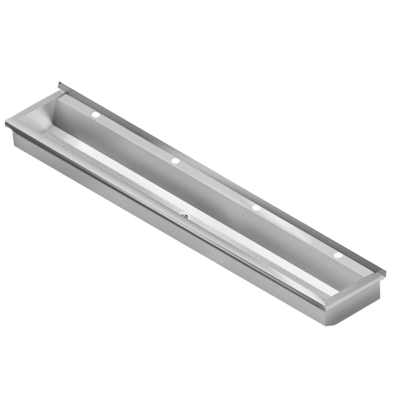 Franke Planox Stainless Steel Wash Troughs — Flush Fittings