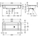 KWC DVS 3000mm No Tap Deck & Hole Planox Washtroughs Drawing
