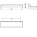 KWC DVS 300mm Heavy Duty Storage Shelf Drawing
